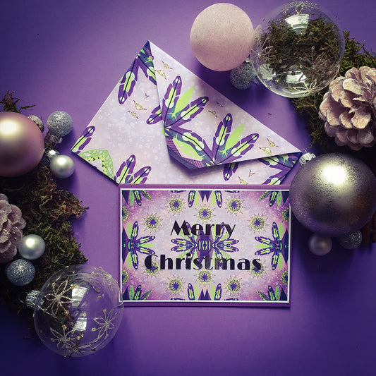 Folded card and matching envelope