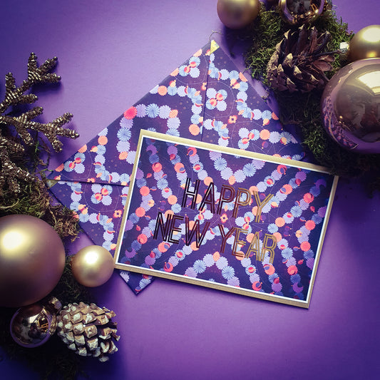 Folded card and matching envelope