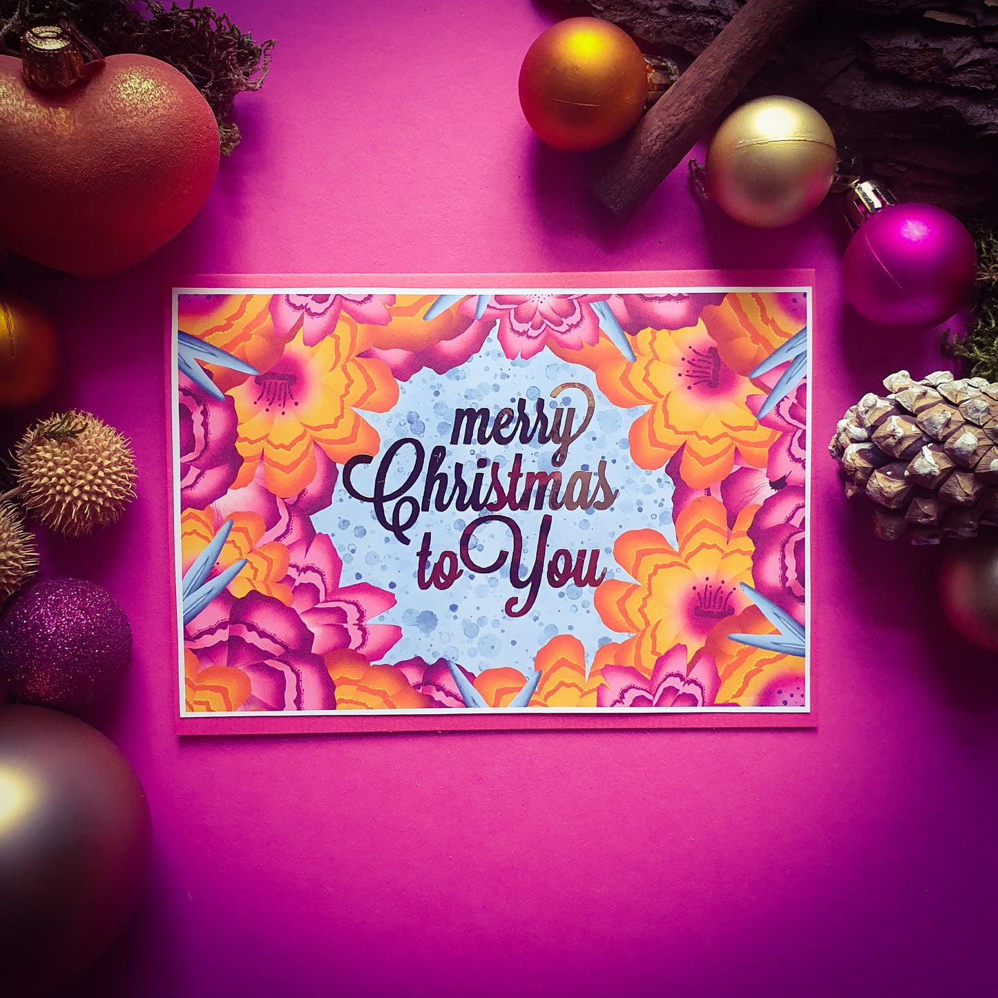 Folded card and matching envelope