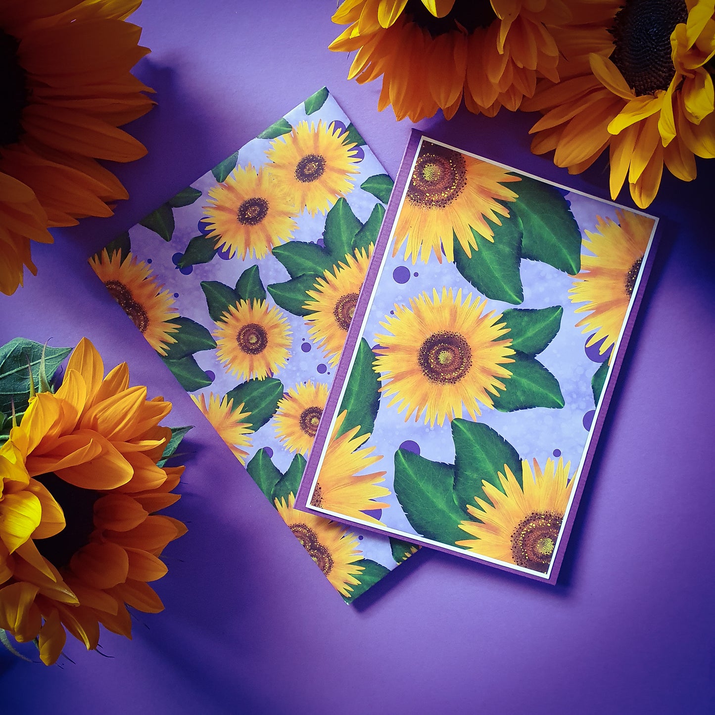 Folded card and matching envelope