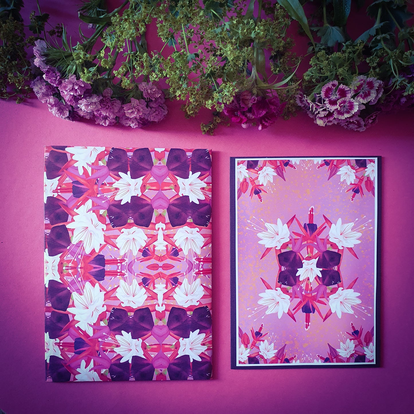 Folded card and matching envelope