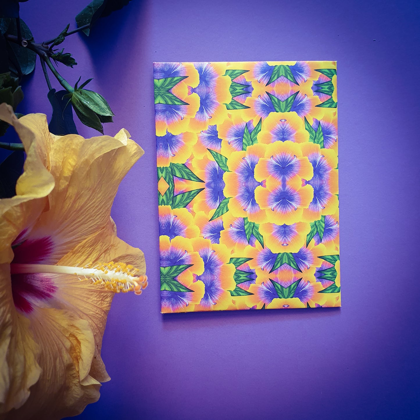 Folded card and matching envelope