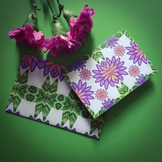 Folded card and matching envelope