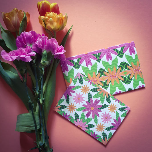 Folded card and matching envelope