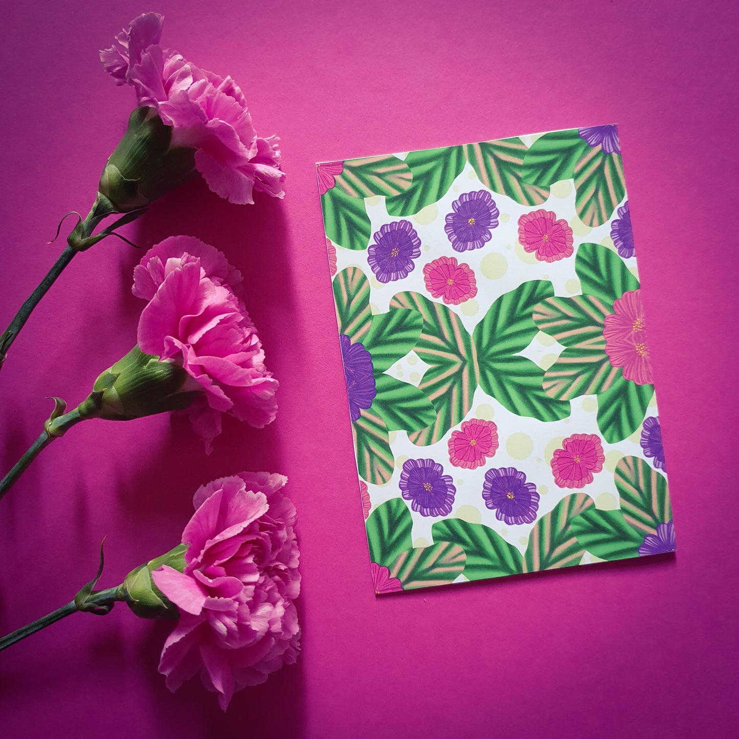 Folded card and matching envelope