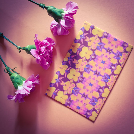 Folded card and matching envelope