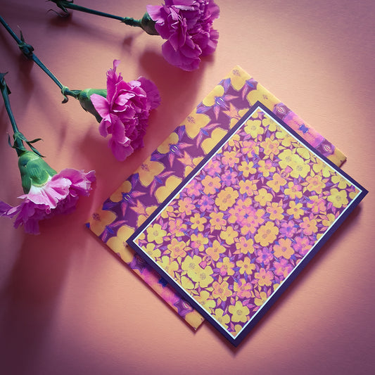 Folded card and matching envelope