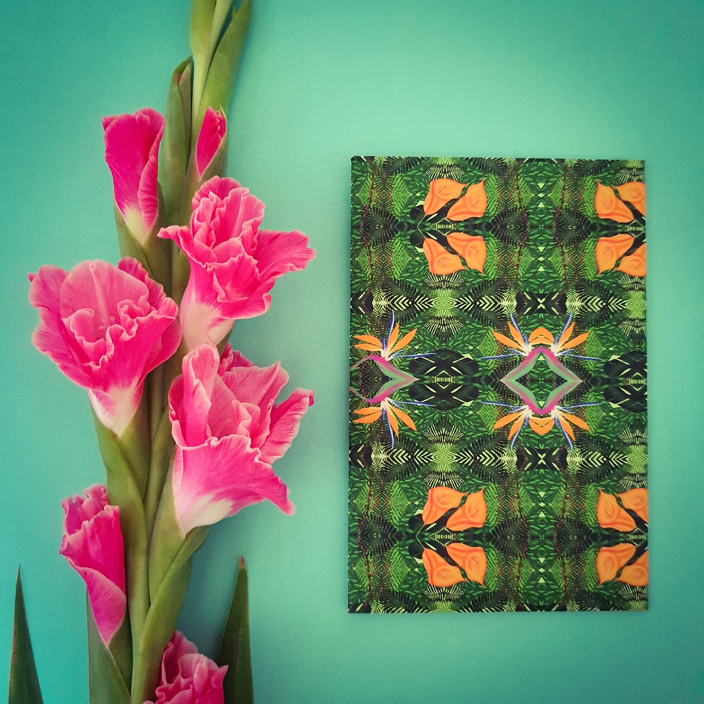 Folded card and matching envelope