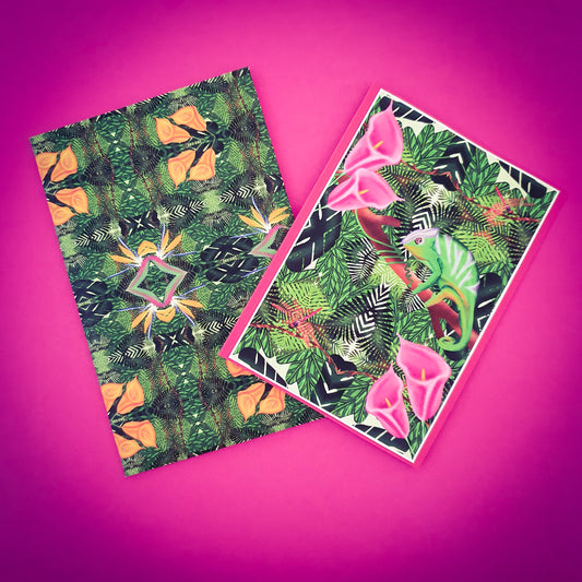 Folded card and matching envelope