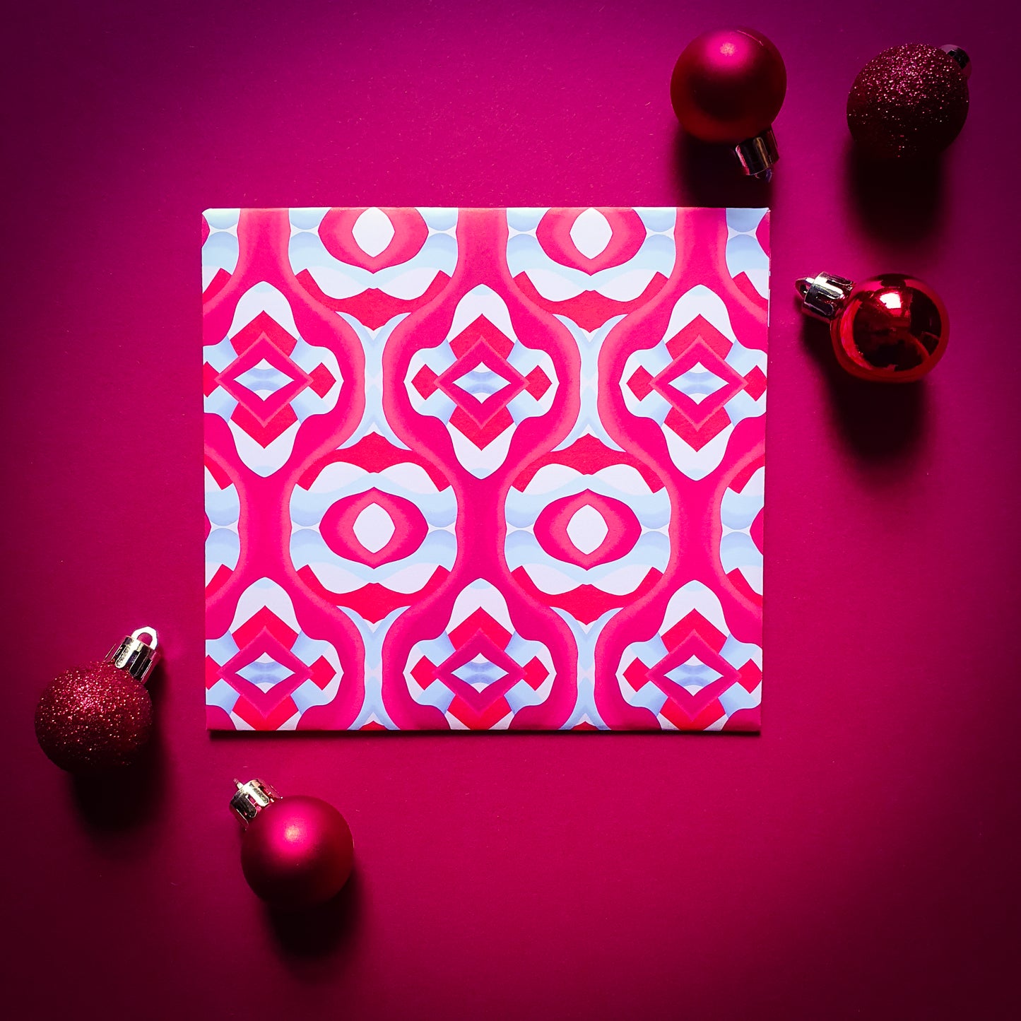 Folded card and matching envelope