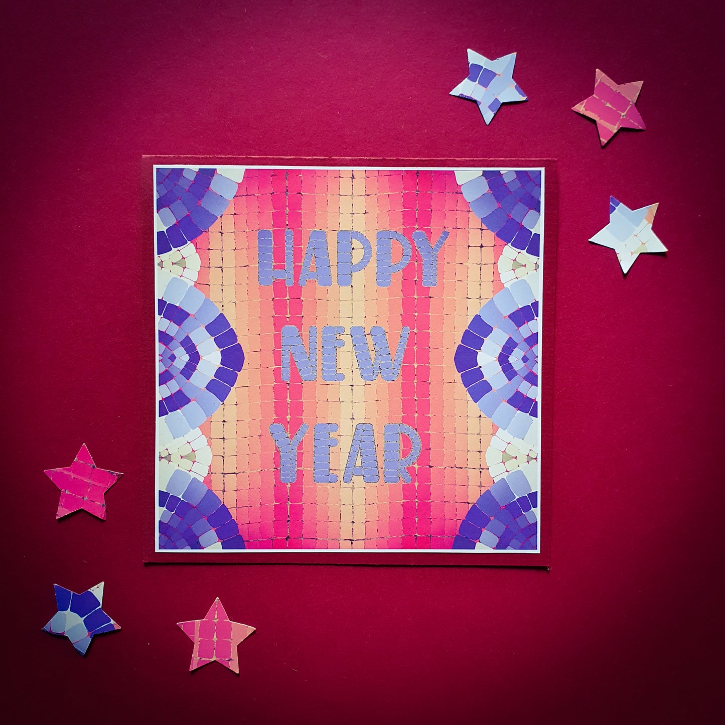 Folded card and matching envelope