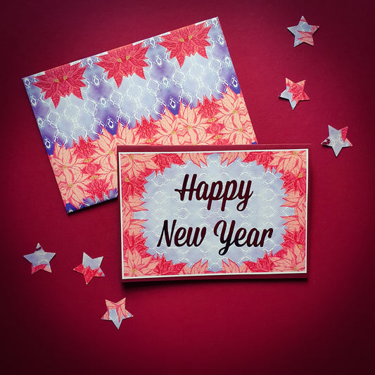 Folded card and matching envelope