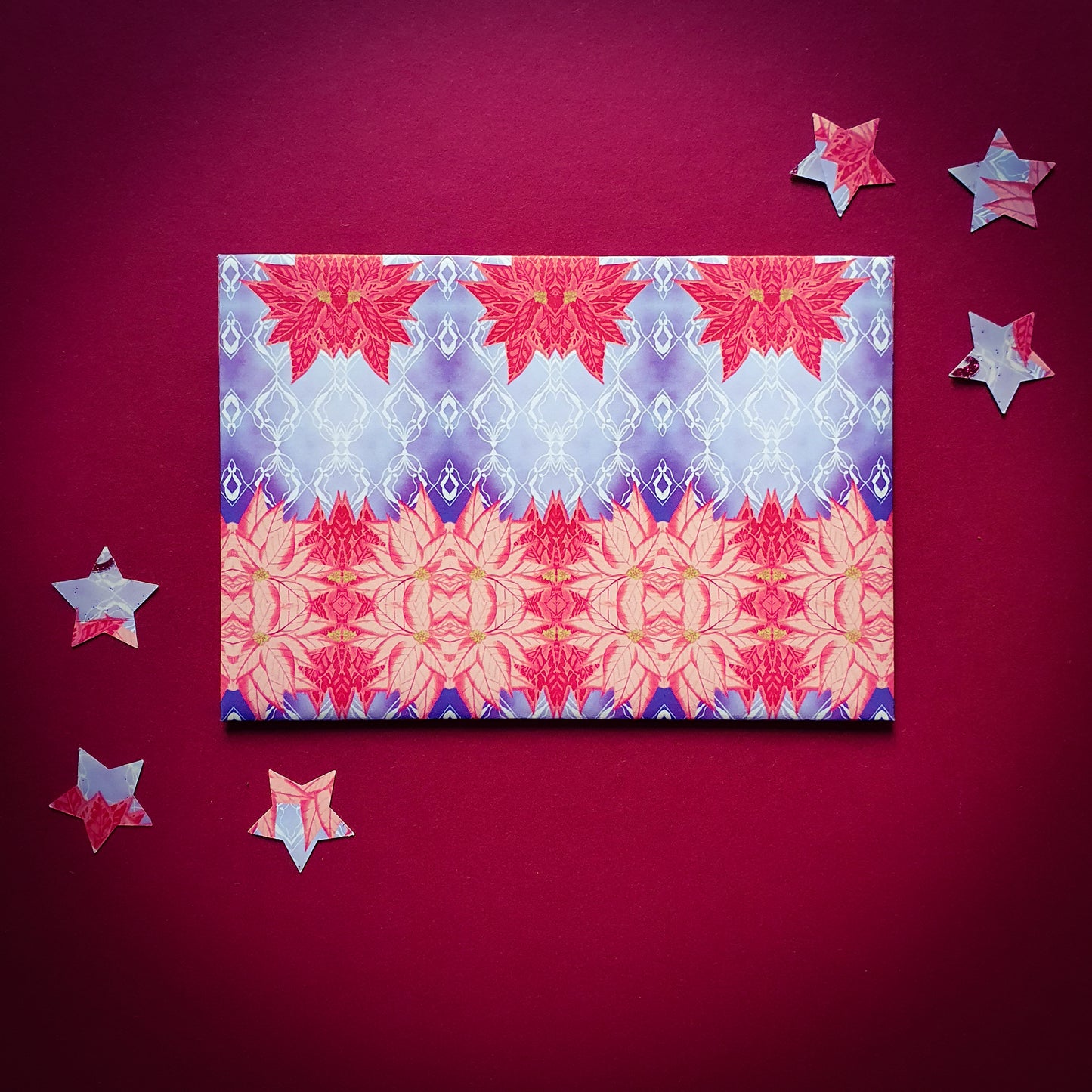 Folded card and matching envelope