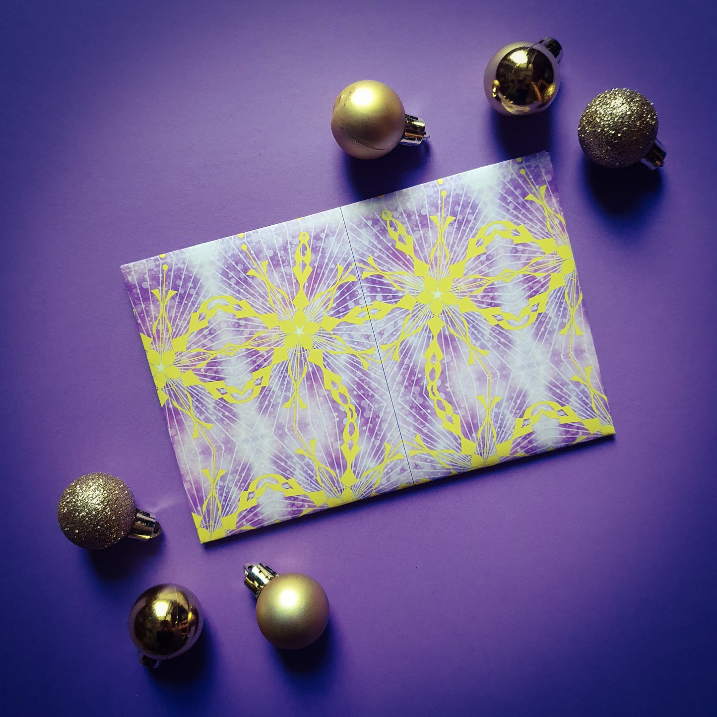 Folded card and matching envelope