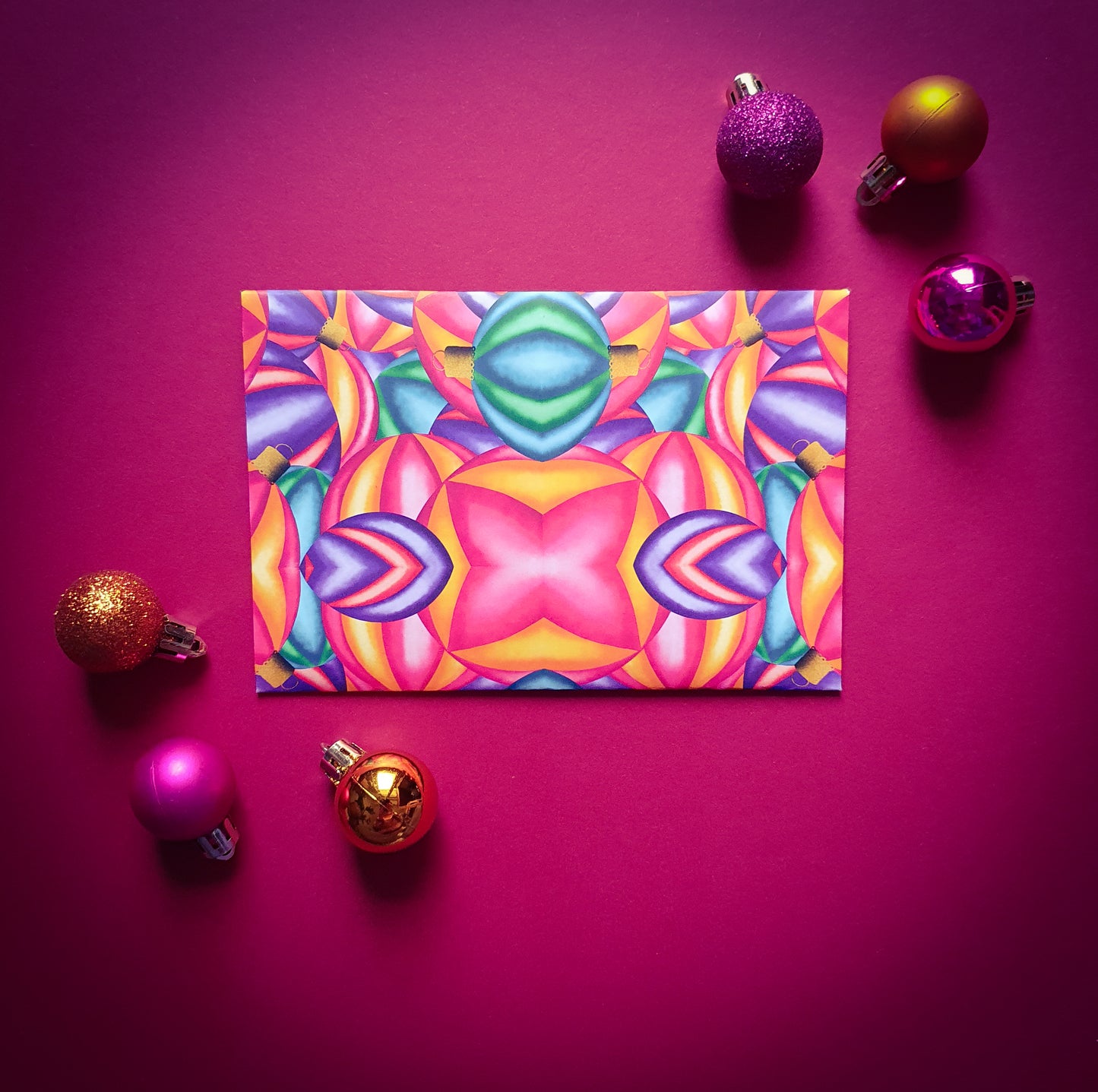 Folded card and matching envelope