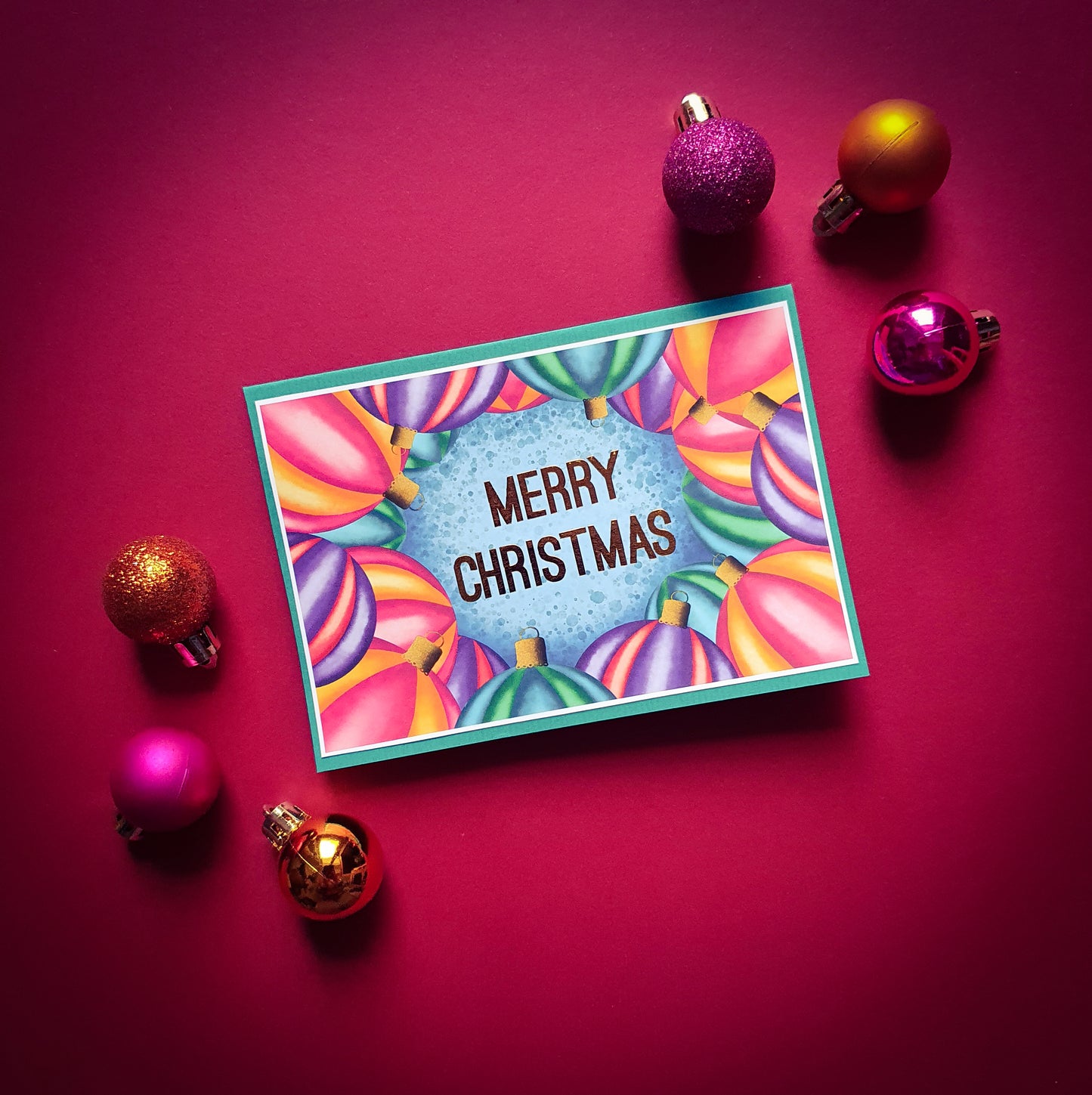 Folded card and matching envelope