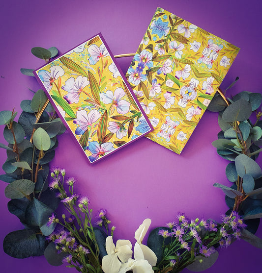 folded card and matching envelope