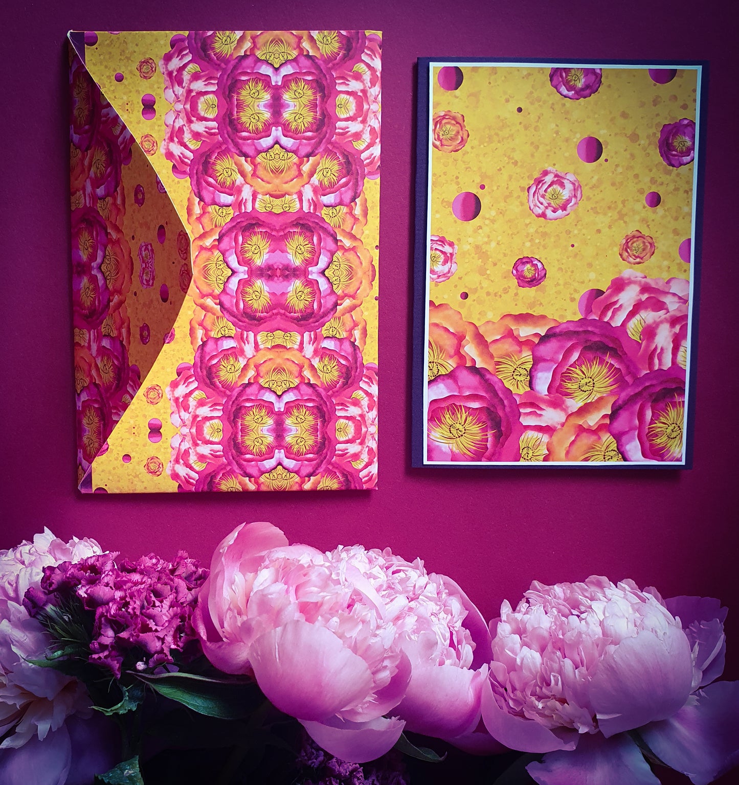 Folded card and matching envelope