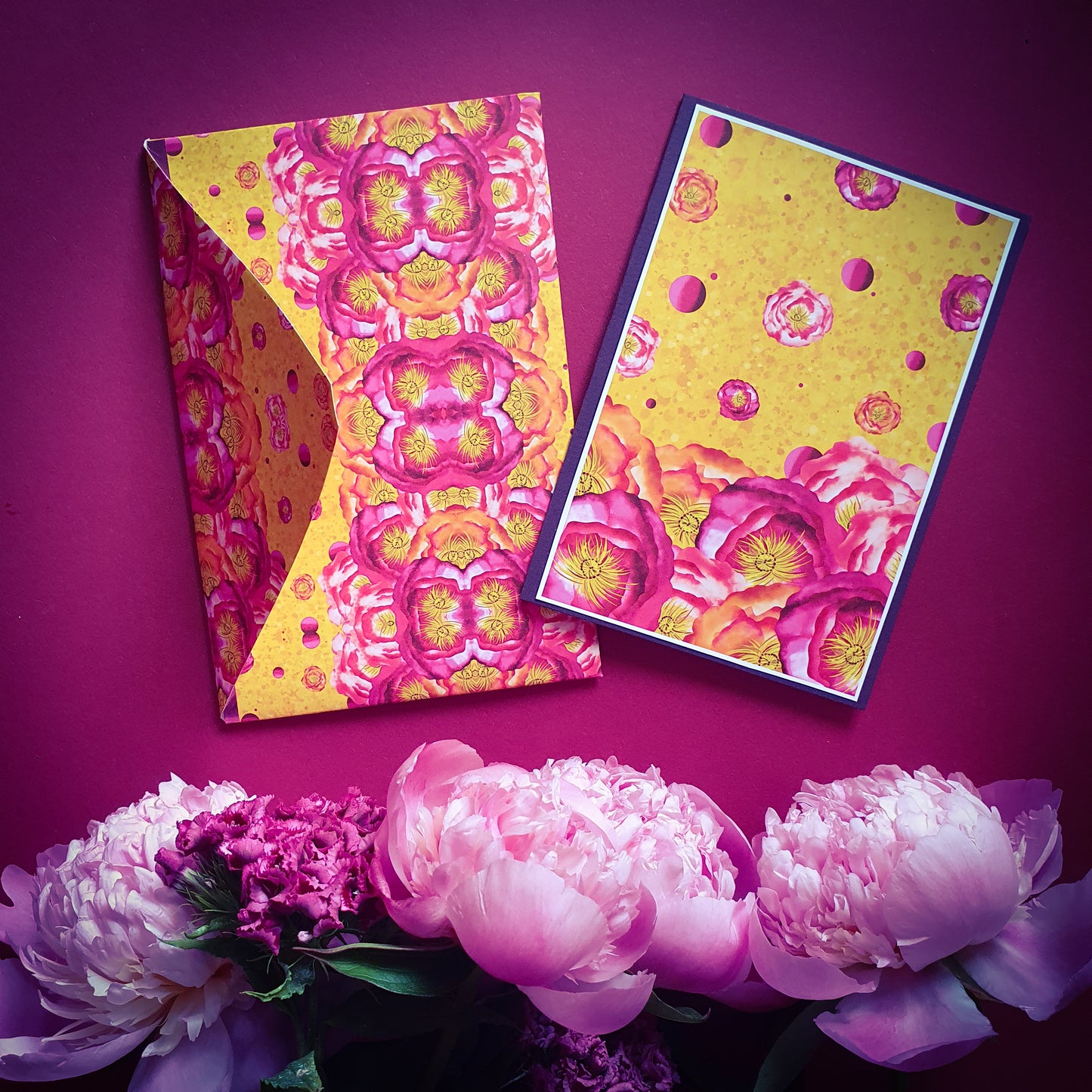 Folded card and matching envelope