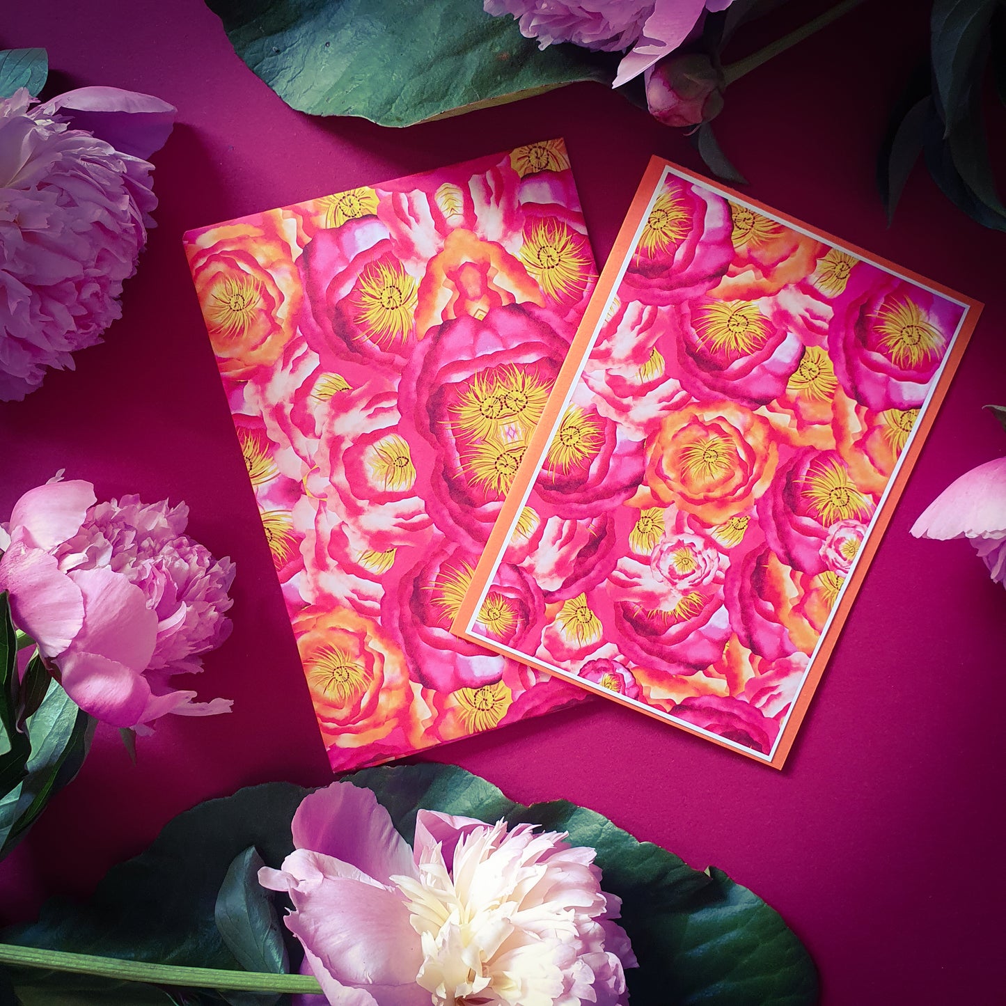 Folded card and matching envelope
